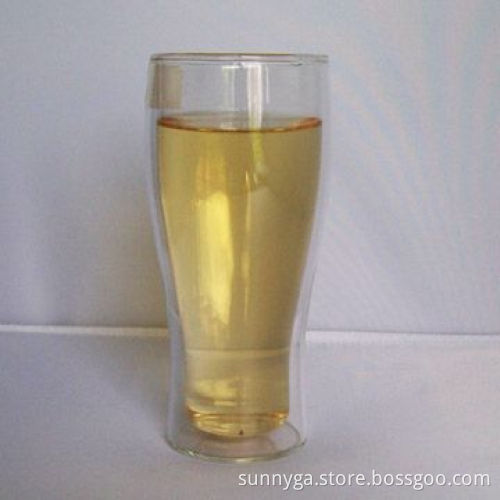 13.5oz Heat-resistant Double Wall Glass with 60mm Bottom Diameter, Suitable for Tea or Coffee